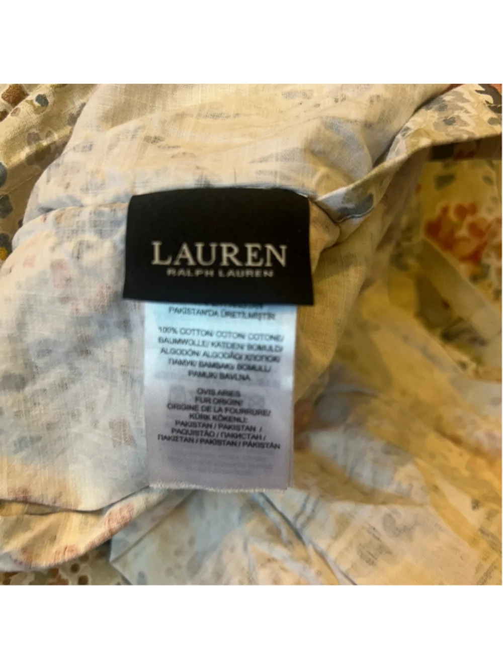 VTG Lauren Ralph Lauren Duvet Cover King Floral Country Farmhouse 90x102